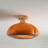 Bright Yellow Glass Modern Ceiling Light - Clowas
